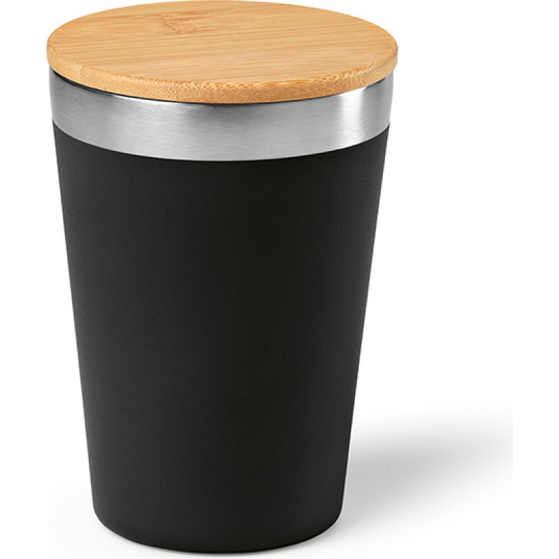 Don Travel Cup rSS and Bamboo lid 400ml. Double wall