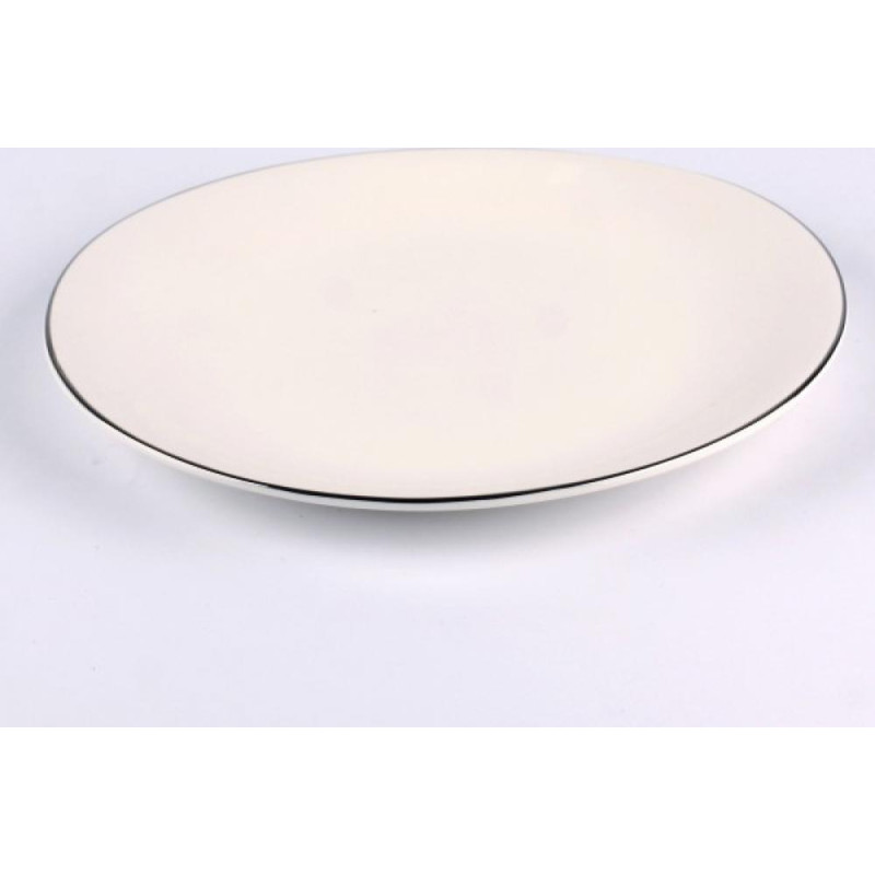 Quality Ceramic SENSE PLATINUM DESERTA ŠĶĪVIS 21CM, Quality Ceramic