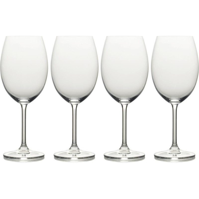 Mikasa JULIE SARKANVĪNA GLĀZES 739ML 4 GAB., KRISTĀLS, Mikasa