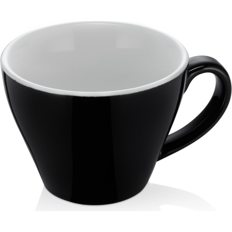 WAS ITALIA KAFIJAS TASE 180ML, MELNA/BALTA, PORCELĀNS, WAS