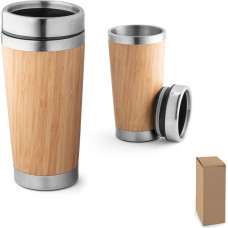 PIETRO. Bamboo and stainless steel travel cup 500 mL / Natural