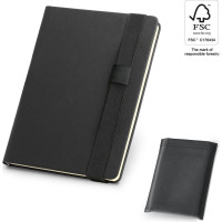 SHAKESPEARE. A5 notepad in PU with smooth ivory-colored sheets