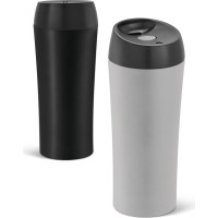 MONARDA. Stainless steel and PP travel cup 470 mL