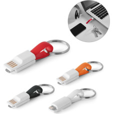 RIEMANN. USB cable with 2 in 1 connector in ABS and PVC
