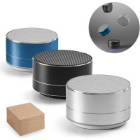 FLOREY. Portable 3W speaker with 3h battery life in recycled aluminium (100% rAL) and recycled ABS (100% rABS)