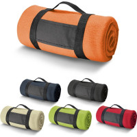 THORPE. Fleece blanket with removable handle (180 g/m²)