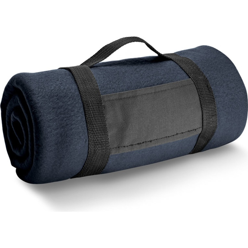 THORPE. Fleece blanket with removable handle (180 g/m²) / Red