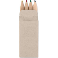 4 mini coloured pencils