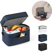 CANCUN LARGE. Thermal bag in 600D, recycled polyester, with adjustable webbing strap 14 L