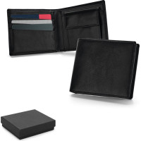 AFFLECK. Leather wallet with RFID blocking for 9 cards