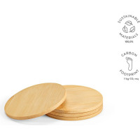 Christo Coasters Bamboo. Set of 4