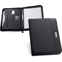 PASZO. PU and microfibre A4 folder with lined pages