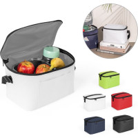 CANCUN. Thermal bag in 600D recycled polyester with adjustable webbing strap 7 L