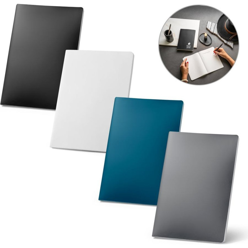 QUEIROS. A5 notepad with water resistant cover