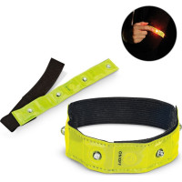 VISIBLE. Reflective armband with 4 red LEDs
