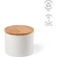 Munch 500 Canister Ceramic 525ml. Bamboo lid