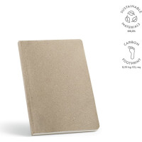 Poe A5 Notebook Flax cover. 80gsm recycled 196 pages
