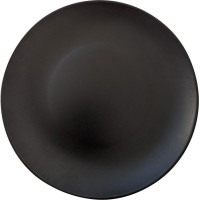 Keramika ALFA PUSDIENU &Scaron;ĶĪVIS MELNS MATĒTS 27 CM, Keramika