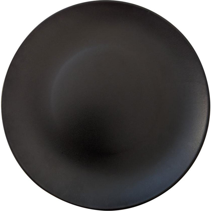 Keramika ALFA PUSDIENU &Scaron;ĶĪVIS MELNS MATĒTS 27 CM, Keramika