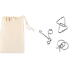 Set of 3 metal brain teasers