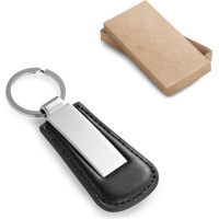 BACHMANN. Metal Keyring with PU surround