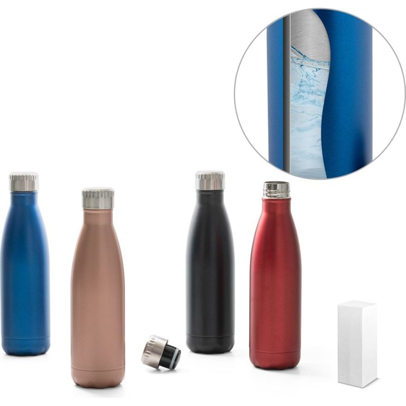 SHOW SATIN. Stainless steel bottle 500 mL