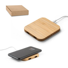 DALTON. Superfast 15W bamboo wireless charger