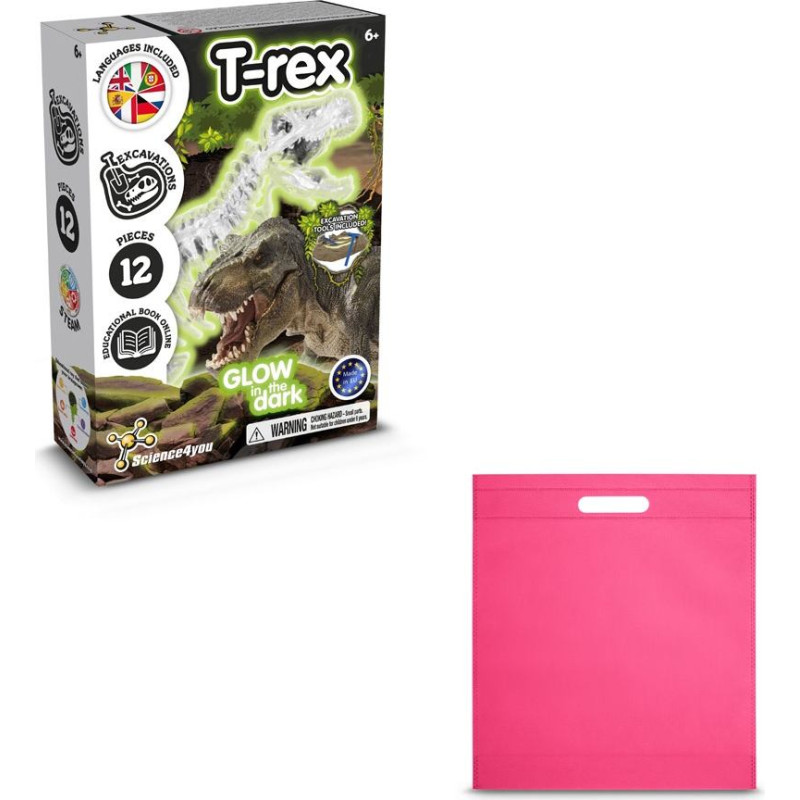 Science4You Fossil Excavation Kit IV. Educational game supplied with a non-woven gift bag (80 g/m²)