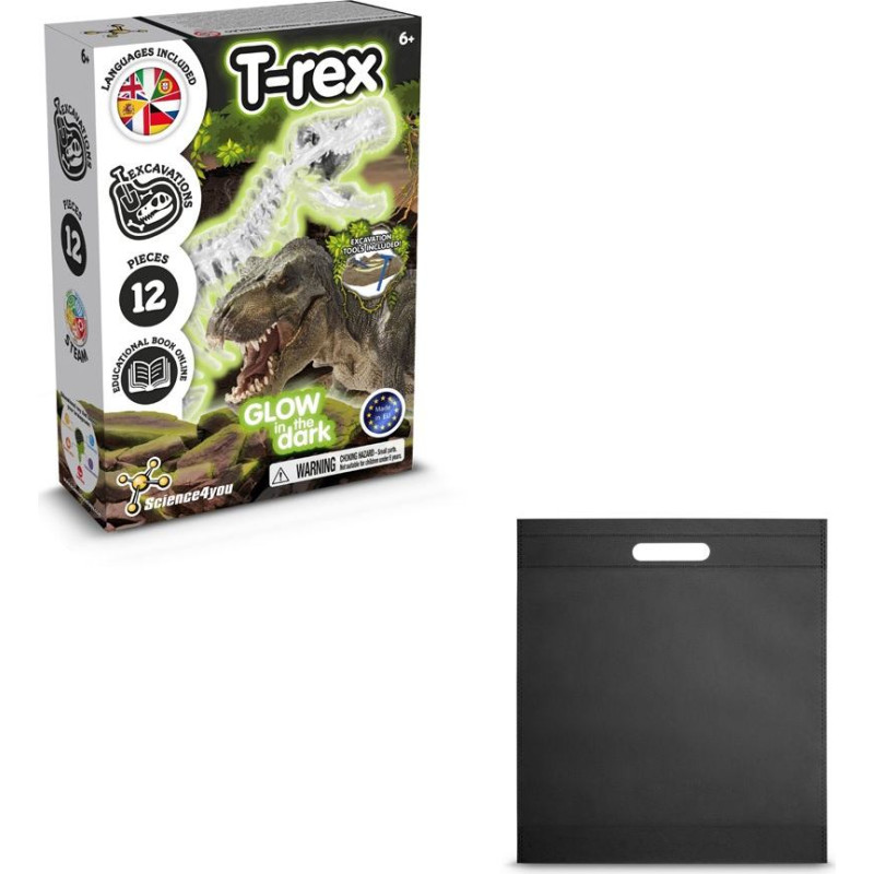 Science4You Fossil Excavation Kit IV. Educational game supplied with a non-woven gift bag (80 g/m²)