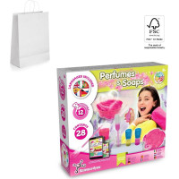 Science4You Perfume & Soap Factory Kit II. Educational game supplied with a kraft paper gift bag (90 g/m&sup2;), made from FSC&trade; certified material and other controlled materials