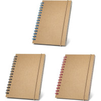 MARLOWE. Spiral pocket sized notepad with lined pages
