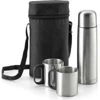 DURANT. Stainless steel thermos and mugs set
