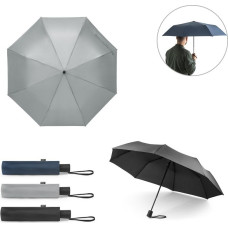 CIMONE. Telescopic umbrella in recycled polyester (100% rPET) 190T pongee with automatic opening