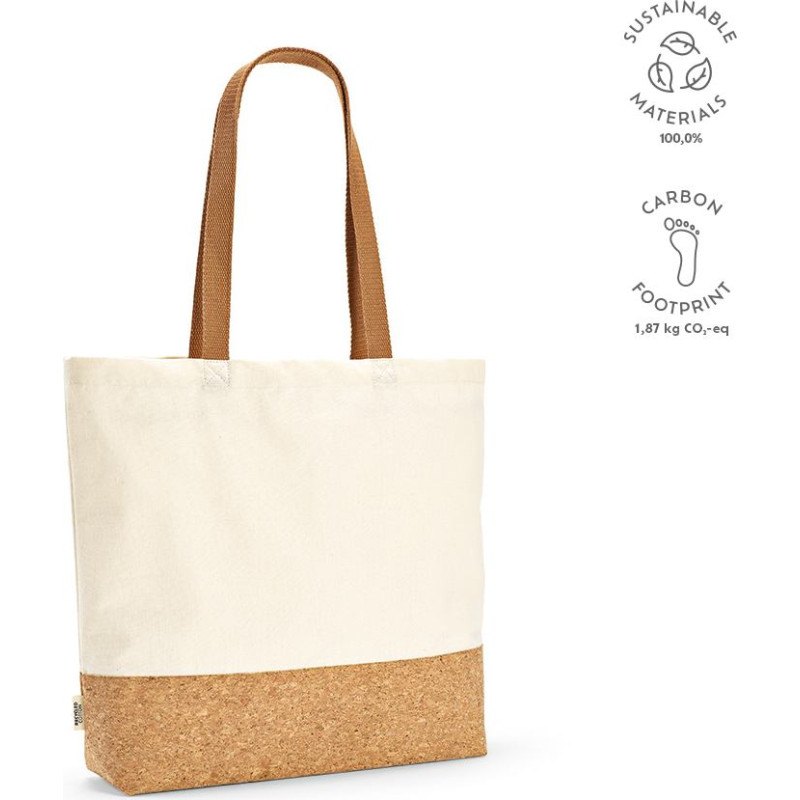Vinson Shopping Bag rCotton 220gsm and Cork