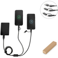 BERTOZZI. Superfast 6-in-1 USB cable made of aluminium and recycled PET