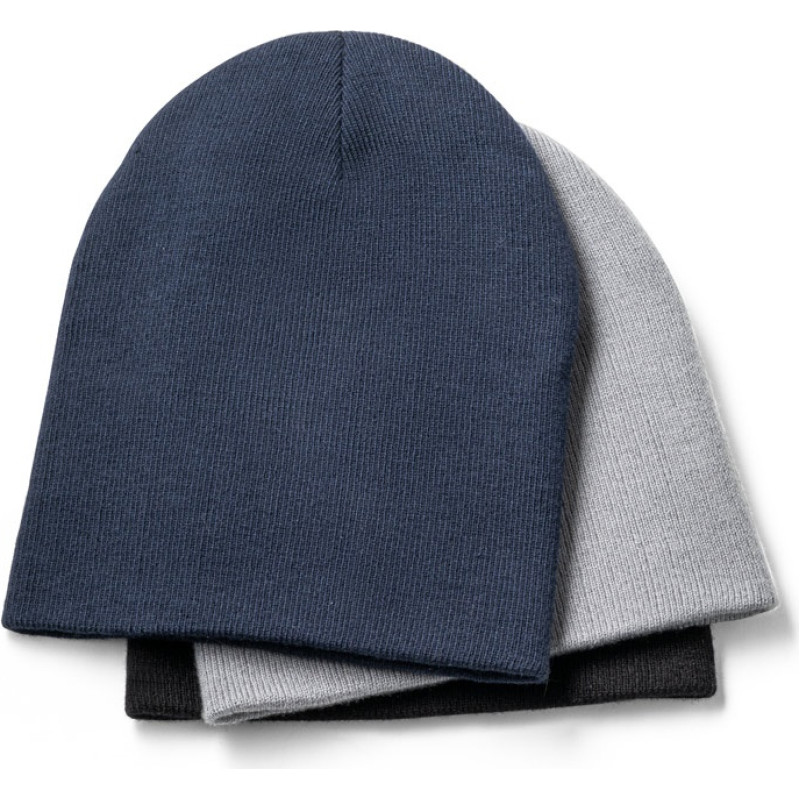 HAWK. Recycled polyester (100% rPET) Unisex Beanie / Black