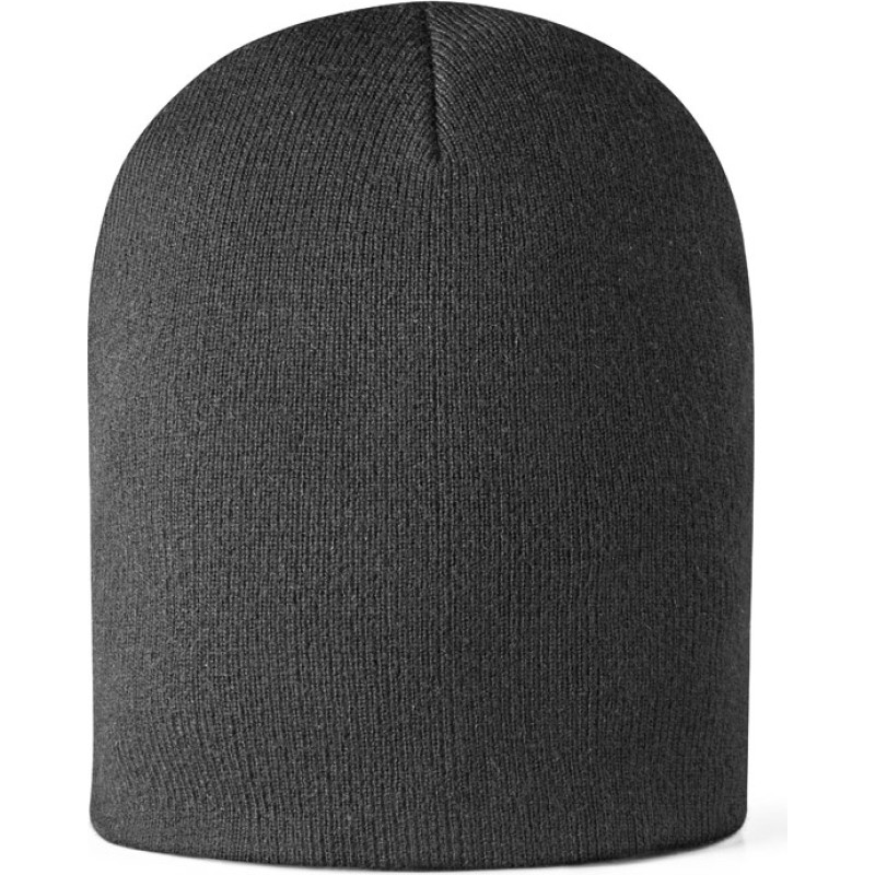 HAWK. Recycled polyester (100% rPET) Unisex Beanie / Black