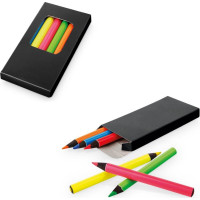 MEMLING. Pencil box with 6 coloured pencils