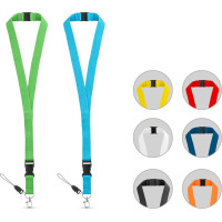 MURRAY. Polyester lanyard with metal carabiner