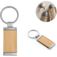 HOMER. Rectangular bamboo keyring