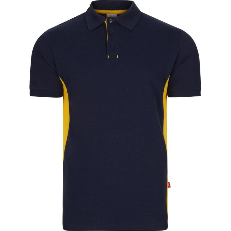 Velilla VL SUPAY. Two-tone piqué polo shirt (180g/m²), short sleeve, in cotton (60%) and polyester (40%)