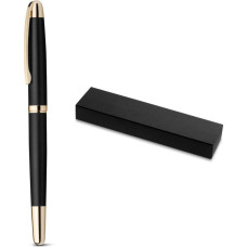 EZEKIEL ROLLER. Metal rollerball with gold trim