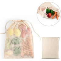 NAPOLI. 100% cotton bag (120 g/m²) with 100% cotton mesh on the front (100 g/m²)