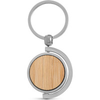 HOMER ROUND. Circular bamboo keyring