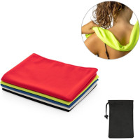 BERNAL. Recycled polyester (100% rPET) fitness cooling towel with non-woven pouch