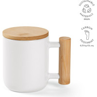 Douro Mug Ceramic, Bamboo lid and handle 380ml. Sublimation