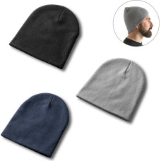 HAWK. Recycled polyester (100% rPET) Unisex Beanie / Navy blue