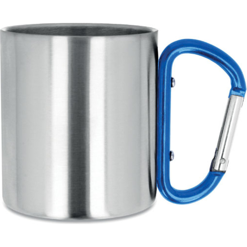 Metal mug & carabiner handle