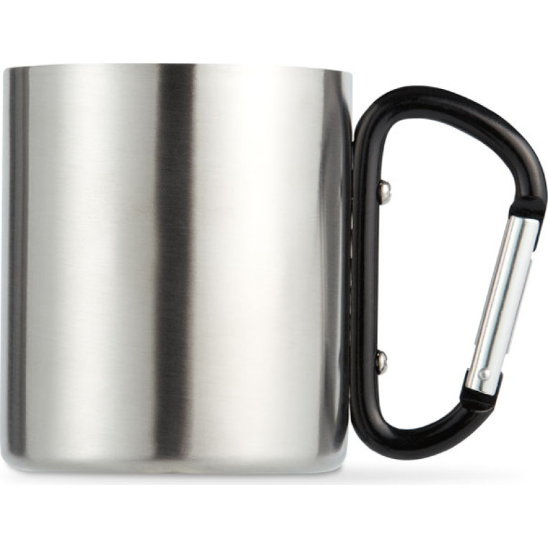 Metal mug & carabiner handle