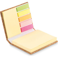 Cork sticky note memo pad